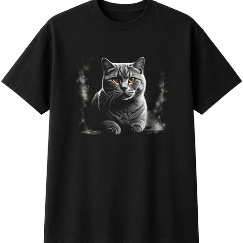 British shorthair greyscale - british,
