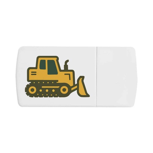 Toy bulldozer pill - box, with