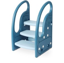 Step Stool for Kids, 3-Step Height Adjustable Toddler Step Stool