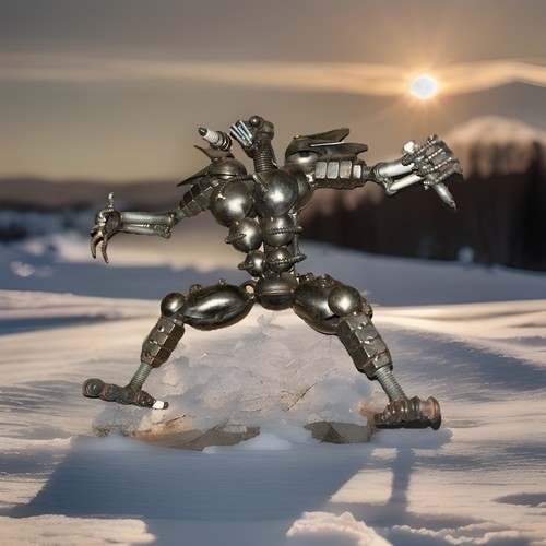 Alien robot scrap metal - alien, custom