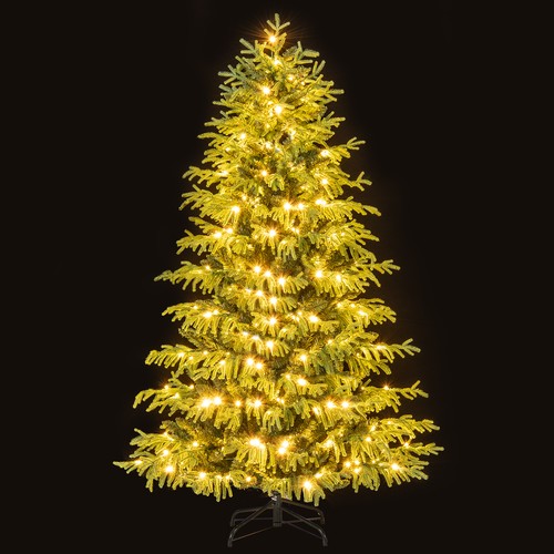 Tree pre lit hinged xmas - tree, pre-lit