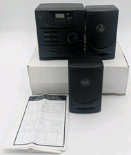 Black Model 843 131 Clock, FM Radio - Alarm - FM Band Retro Vintage Micro HiFi ⭐