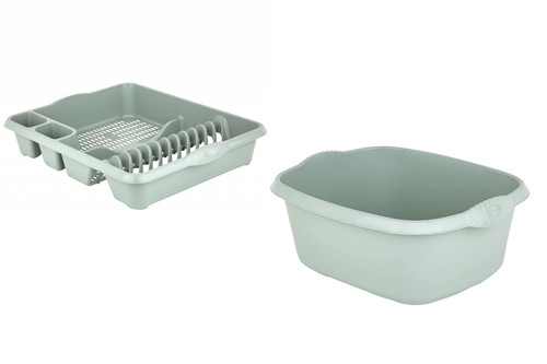 Washing bowl dish - &, drainer