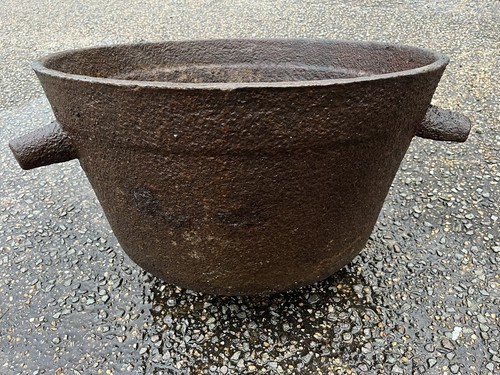 Cast iron vintage cauldron - iron,