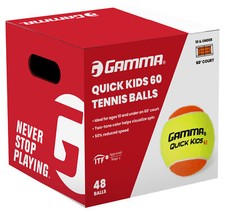 GAMMA Quick Kids 60 Stage 2 Orange Junior Tennis Balls 48 Box