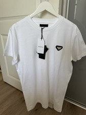 ✅Mens Prada Cotton T Shirt In White Size  2XL✅