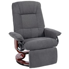 Homcom manual recliner swivel - manual,