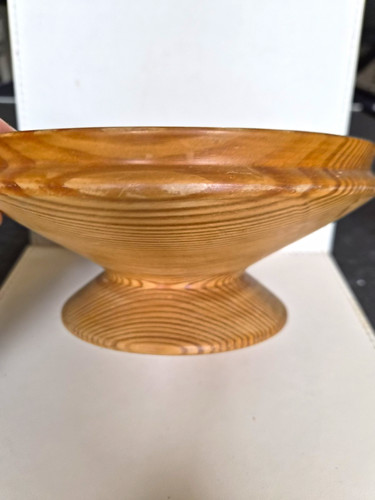 Vintage hand turned - hand, wooden