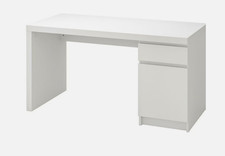 IKEA MALM White Desk: with