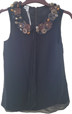 BNWT Untold Black 100% Silk