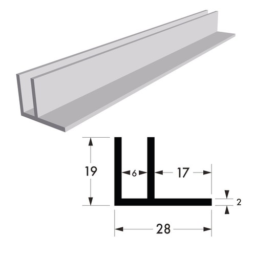 Aluminium channel profile - aluminium,