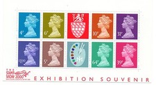 GB 2000 Stamp Show Exhibition Souvenir Matthews Palette mini miniature sheet MNH