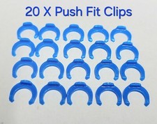 20 X 1/4" Push Fit Clips. RO