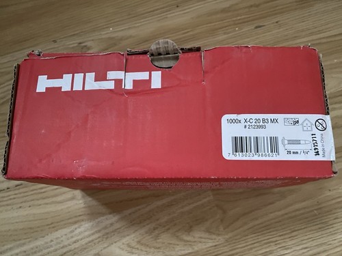 Hilti bx3 20mm nails 20 - 20mm,