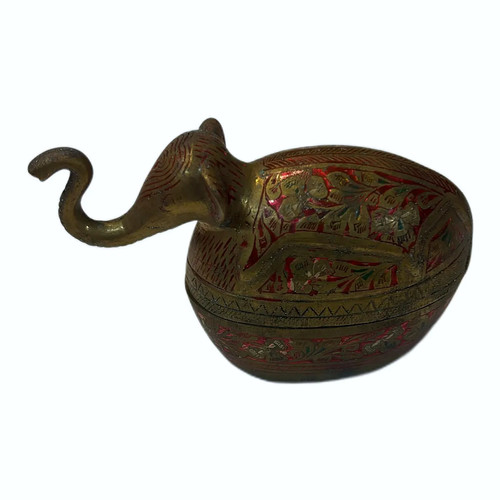 Elephant shaped lidded box - elephant-shaped,