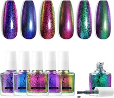 Glitter Nail Polish, 6 Colors