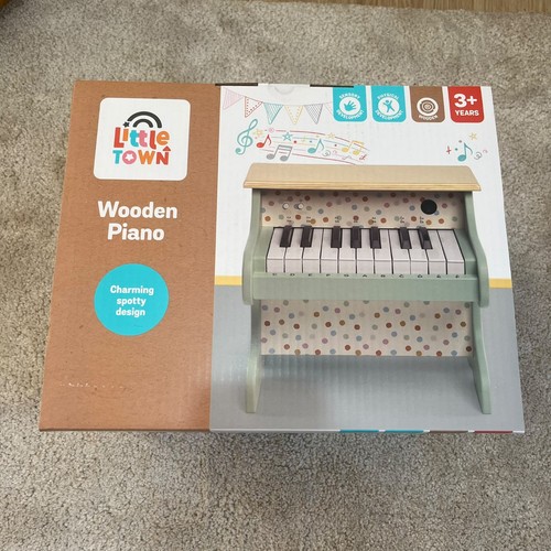 Little town wooden piano - town, 3+