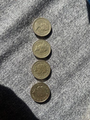 Old coins - old, £1