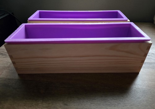 Purple silicone loaf soap mold - purple,