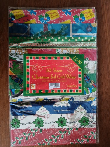 Sheets vintage foil - 10, of