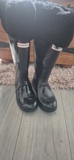 Ladies Size 3 Black Hunter Wellies Hampstead Wellington Boots