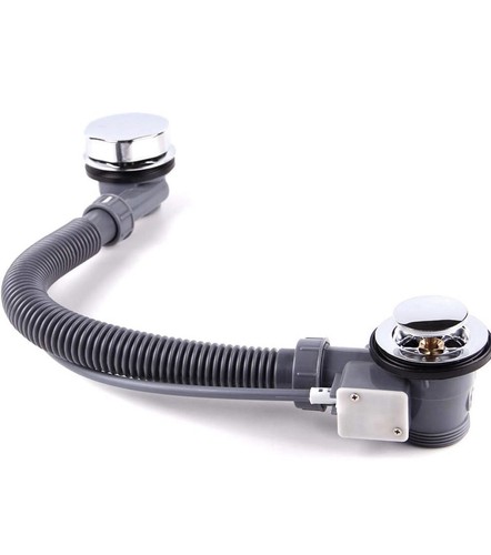 Chrome bath waste - chrome, pop
