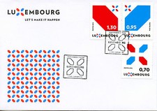 Luxembourg 2016 FDC New Signature Let's Make it Happen 3v Set Cover Stamps