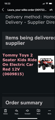 Childs ride electric car - on,