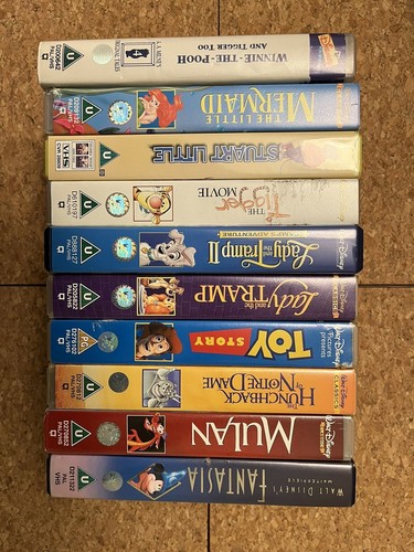 Disney vhs videos - x,