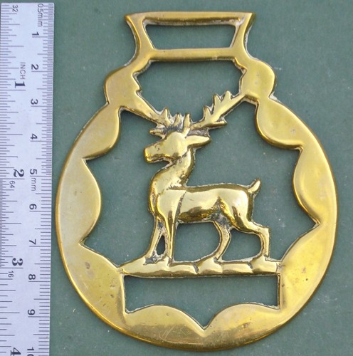 Old cast horse brass - cast,