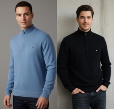 MENS TOMMY HILFIGER LONG SLEEVE QUARTER ZIP JUMPER FOR SALE!
