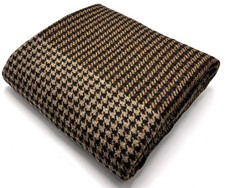 Brown Dogtooth Wool Fabric