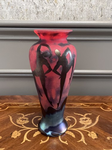 Okra cameo glass - vase, ,