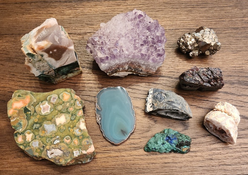 Rock and mineral collection - rock,