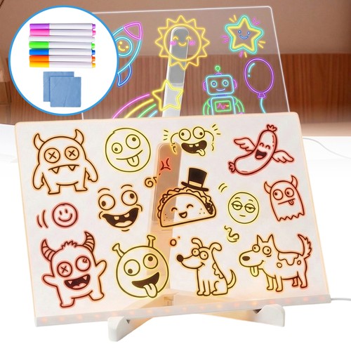 Led note board with night - with,