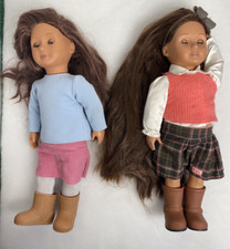 Our Generation x 2 Dolls Long Brown Hair from Smoke Free Home
