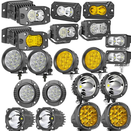 Pair 4 round led - 4",