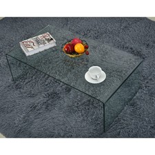 Curved Glass Coffee Table