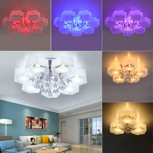Led modern crystal ceiling - led,