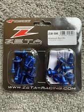 NEW YAMAHA YZ 125 250  2008 -2021 ZETA BLUE ALUMINUM PLASTIC BOLT KIT MX