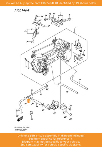 Suzuki nipple 13685 - suzuki, oem