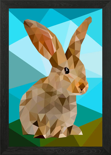Rabbit framed wall - wall, poster