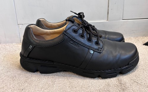 Clarks black leather shoes - clarks,