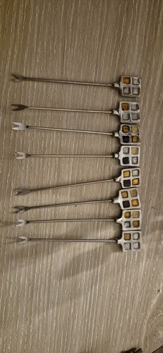 Vintage set cocktail forks - set, 8