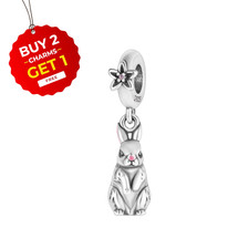 Cute Rabbit Bunny Dangle S925