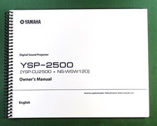 Yamaha YSP-2500 Instruction