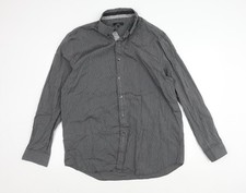 Jeff Banks Men's XL Black Striped Casual Shirt