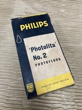 500w Philips PHOTOLITA No. 2 PHOTOFLOOD Bayonet Light Bulb BC PEARL