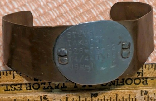 Ww2 usn oval dog tag - usn,