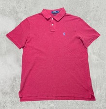 Ralph Lauren Men's Classic Fit Polo T Shirt - Red - Size Large